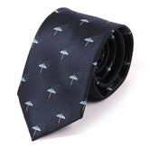 Blue Umbrella Patterned IMS Tie - Tie Doctor