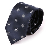 Blue Snowflakes Patterned IMS Tie - Tie Doctor