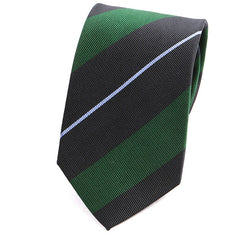 Green Bold Striped Silk Tie - Tie Doctor  