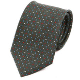 Green Macclesfield Sprinkle Silk Tie - Tie Doctor