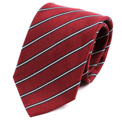 Rich Red Striped Silk Tie - Tie Doctor  