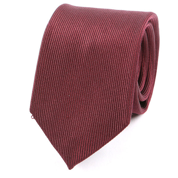 Burgundy Silk Tie - Tie Doctor