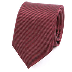 Burgundy Silk Tie - Tie Doctor