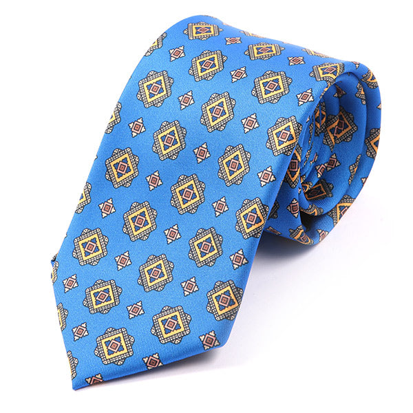 Blue Onu Motif IMS Tie 7.5cm - Tie Doctor