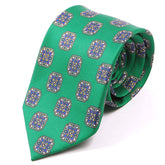 Ore Medallion Green Motif IMS Tie 7.5cm - Tie Doctor