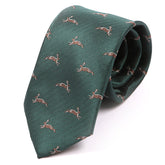 Green Hare Patterned Tie - Tie Doctor