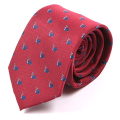 Red Snail Patterned Tie - Tie Doctor