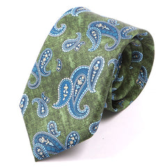 Paisley Green Marl IMS Tie 7.5cm - Tie Doctor