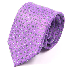 Purple Orchid Floral Motif IMS Tie 7.5cm - Tie Doctor