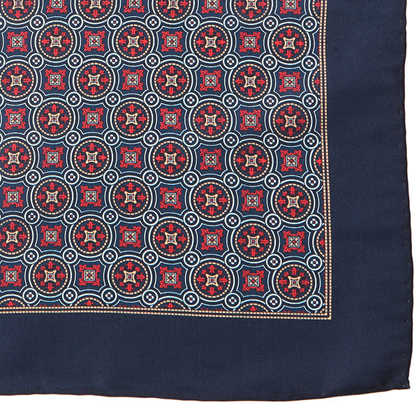 Campbell Blue Mac-Inspired 33cm Pocket Square - Tie Doctor