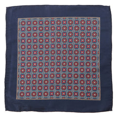 Campbell Blue Mac-Inspired 33cm Pocket Square - Tie Doctor  