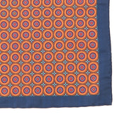 Ayo Orange Bold Circle 33cm Pocket Square - Tie Doctor