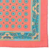 Red Onu Motif IMS 33cm Pocket Square - Tie Doctor