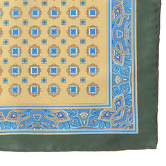 Olive Onu Motif IMS 33cm Pocket Square - Tie Doctor