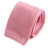 Pink Silk Knitted Tie - Tie Doctor