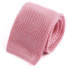 Pink Silk Knitted Tie - Tie Doctor