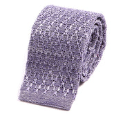 Light Purple Silk Knitted Tie 6cm - Tie Doctor