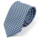 Ola XL Blue Macclesfield Silk Tie 8.5cm - Tie Doctor