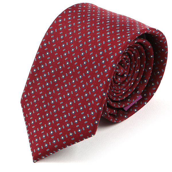 Red Odell Macclesfield Silk Tie 7.5cm - Tie Doctor