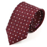 Eniola Red Floral Macclesfield Silk Tie 7.5cm - Tie Doctor