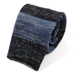 Janis Blue Silk Knitted Tie - Tie Doctor
