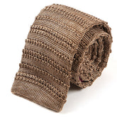 Curtis Brown Striped Silk Knitted Tie 6cm - Tie Doctor