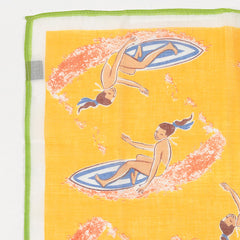 Gold Surfer Jenny Large Pocket Square 42cm - Tie Doctor