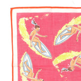 Pink Surfer Jenny Large Pocket Square 42cm - Tie Doctor