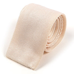 White Silk Knitted Tie 5.5cm - Tie Doctor