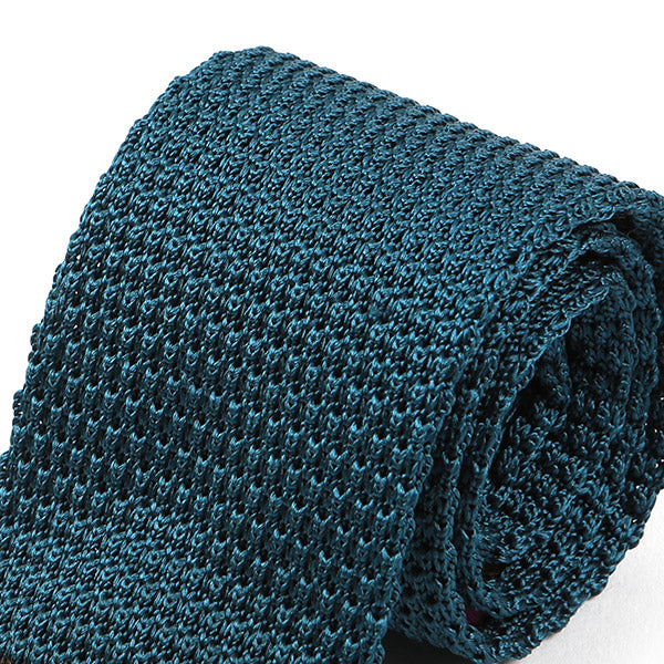Blue Jenson Silk Knitted Tie 6cm - Tie Doctor  