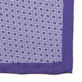 Purple Vintage Diamond Mac 33cm Pocket Square - Tie Doctor
