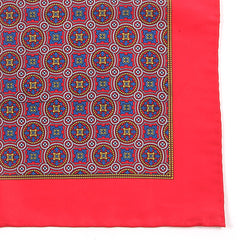 Campbell Red Paisley Pocket Square - Tie Doctor