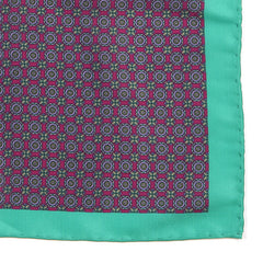 Green & Purple IMS 33cm Pocket Square - Tie Doctor