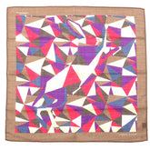 Mocha Abstract Bunny Large Pocket Square 42cm - Tie Doctor