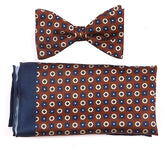 Monte IMS Brown Bow Tie & Pocket Square Set - Tie Doctor