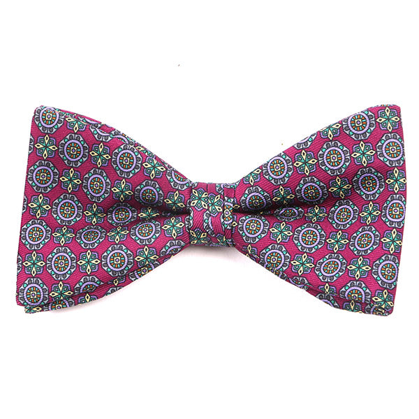 Purple Henna Medallion Bow Tie - Tie Doctor