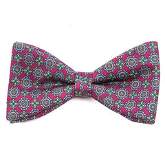 Purple Henna Medallion Bow Tie - Tie Doctor
