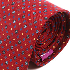 Rich Red & Blue Extra Long Silk Tie 8cm - Tie Doctor  
