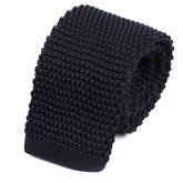 Navy Silk Knitted Tie - Tie Doctor