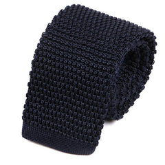 Navy Silk Knitted Tie - Tie Doctor