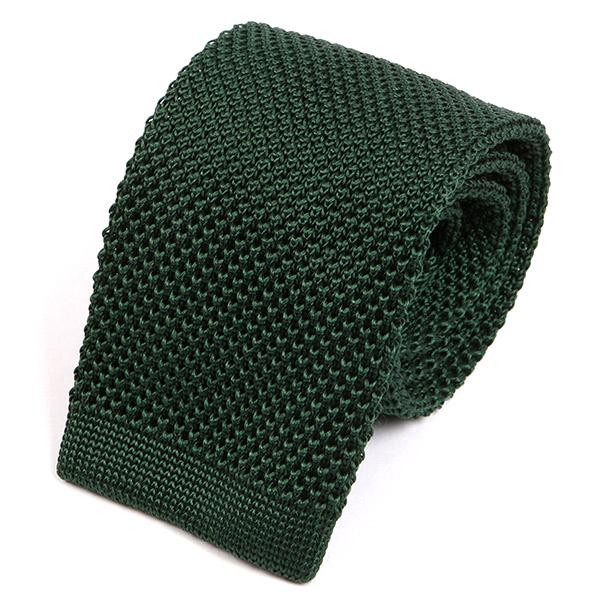 Rich Green Silk Knitted Tie - Tie Doctor  