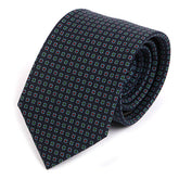 Navy Jewel Macclesfield Silk Tie - Tie Doctor