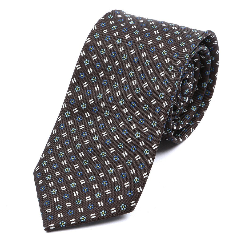 Marcs Blue Floral Silk Tie - Tie Doctor