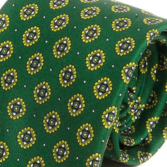 Abramo Green Medallion Motif IMS Tie - Tie Doctor  