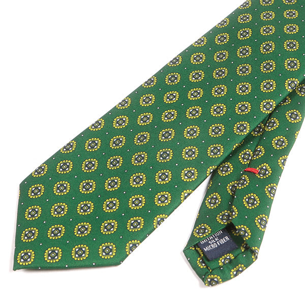 Abramo Green Medallion Motif IMS Tie - Tie Doctor  