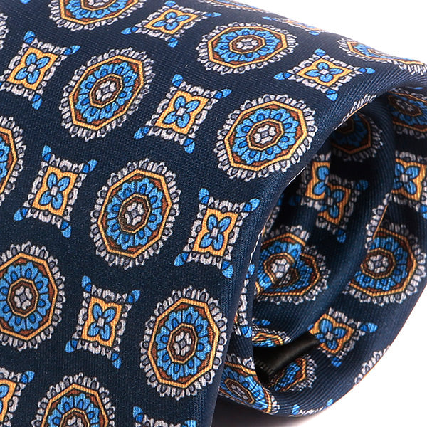 Soft Blue Mac-Inspired IMS Medallion Tie - Tie Doctor  