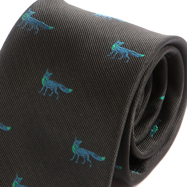 Black & Blue Fox Tie - Tie Doctor  