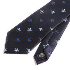 Navy Blue Surfer Tie 7.5cm - Tie Doctor  