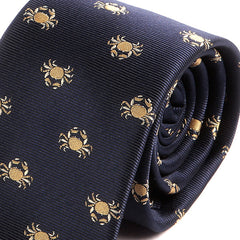 Blue Crab Print Tie - Tie Doctor  