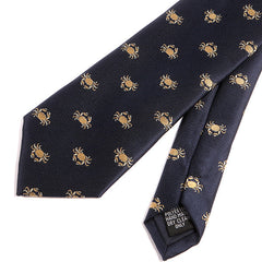 Blue Crab Print Tie - Tie Doctor  